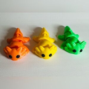 3d Printed Axolotl Set of 3